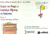 Portada de Clases de piano y lenguaje musical en imágenes, nivel 1 : para niños de 4 a 5 años