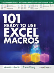 Portada de 101 Ready To Use Microsoft Excel Macros