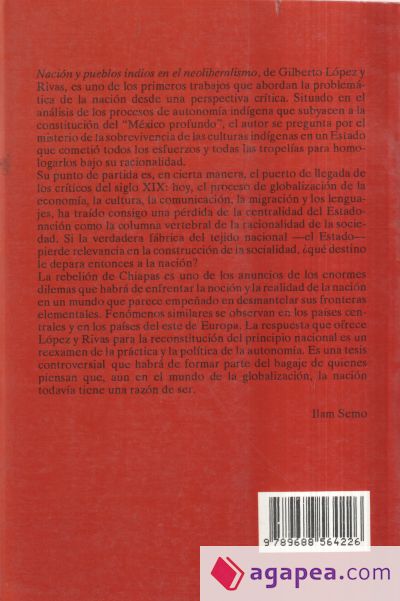 NACION PUEBLOS INDIOS EN NEOLIBERALISMO