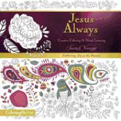 Portada de Jesus Always Adult Coloring Book: Creative Coloring and Hand Lettering