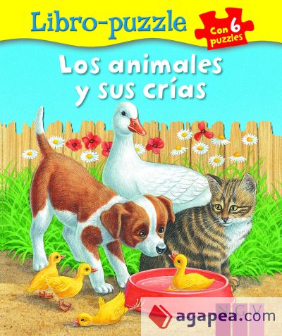 Los animales y sus crías. Libro puzzle