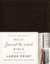 NKJV, Journal the Word Bible, Large Print, Bonded Leather, Brown, Red Letter Edition: Reflect, Journal, or Create Art Next to Your Favorite Verses