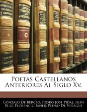 Portada de Poetas Castellanos Anteriores Al Siglo Xv