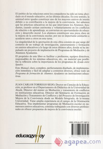 La ayuda entre iguales para mejorar la convivencia escolar La ayuda entre iguales para mejorar la convivencia escolar