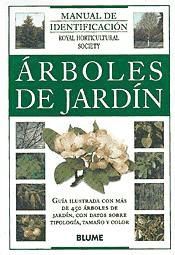 Portada de Manual Identificacion. Árboles de jardín