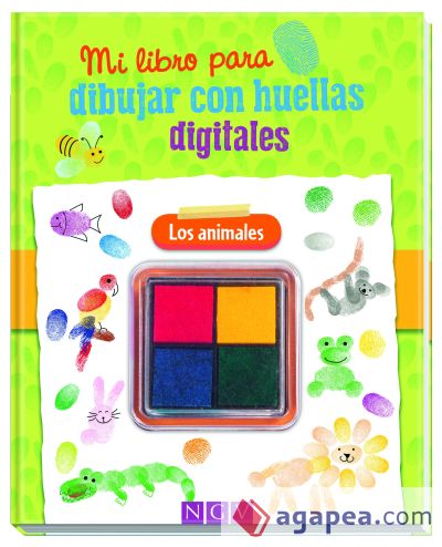 Mi libro para dibujar con huellas digitales: Los animales