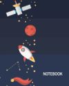 Notebook: Galaxy Background with Planets and Other Elements : Journal Dot-Grid, Grid, Lined, Blank No Lined: Book: Pocket Notebo