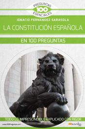 Portada de CONSTITUCIÓN ESPAÑOLA EN 100 PREGUNTAS