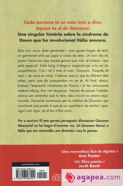 El meu germà persegueix dinosaures: La història d'en Giovanni, un nen amb un cromosoma de més