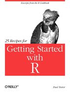 Portada de 25 Recipes for Getting Started with R