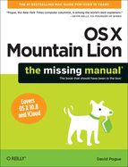 Portada de OS X Mountain Lion: The Missing Manual