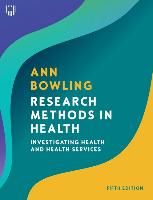 Portada de Research Methods in Health: Investigating Health and Health Services