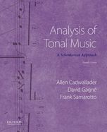 Portada de Analysis of Tonal Music: A Schenkerian Approach