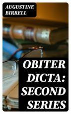 Portada de Obiter Dicta: Second Series (Ebook)