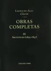 Obras completas de Clarín IX. Artículos 1895-1897