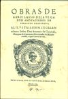 Obras completas de Garcilaso de la Vega con anotaciones de Fernando de Herrera