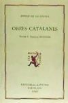 Obres catalanes. (Tomo 1)