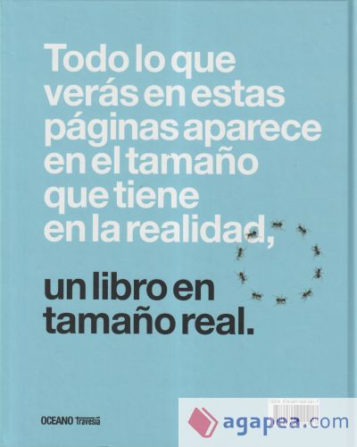 Un libro en tamaño real