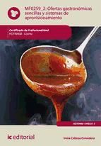 Portada de Ofertas gastronómicas sencillas y sistemas de aprovisionamiento. HOTR0408 (Ebook)