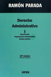 Portada de Derecho Administrativo I. Introducción, organización administrativa, empleo público