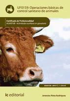 Portada de Operaciones básicas de control sanitario de animales. AGAX0108 (Ebook)