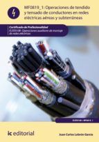 Portada de Operaciones de tendido y tensado de conductores en redes eléctricas aéreas y subterráneas. ELEE0108 (Ebook)