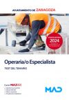 Operaria/o Especialista. Test del temario. Ayuntamiento de Zaragoza