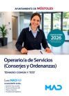 Operario/a de Servicios (Conserjes y Ordenanzas). Temario com&uacute;n y Test. Ayuntamiento de M&oacute;stoles