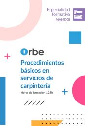 Portada de MAMD08 PROCEDIMIENTOS B&Aacute;SICOS EN SERVICIOS DE CARPINTERIA