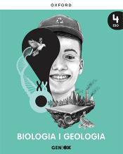 Portada de Biologia i Geologia 4r ESO. Llibre de l'estudiant. GENiOX (Comunitat Valenciana)