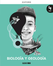 Portada de Biología y Geología 4º ESO. Libro del estudiante. GENiOX (Comunitat Valenciana,Extremadura,La Rioja)