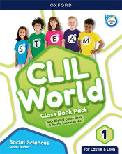 Portada de CLIL World Social Sciences 1. Class book (Castile & Leon)