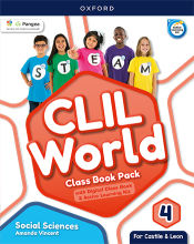 Portada de CLIL World Social Sciences 4. Class book (Castile & Leon)