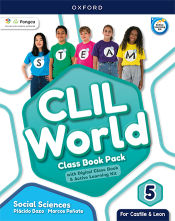 Portada de CLIL World Social Sciences 5. Class book (Castile & Leon)