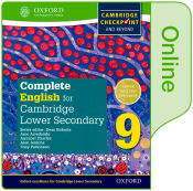 Portada de Complete English for Cambridge Secondary 1 Access Card Online. Student's Book 9