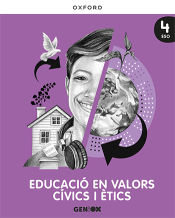 Portada de Educació en valors cívics i ètics ESO. Llibre de l'estudiant. GENiOX (Comunitat Valenciana)