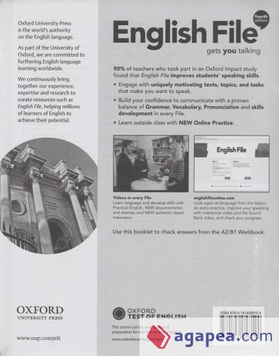 English File 4th Edition A2/B1. Student's Book and Workbook with Key Pack