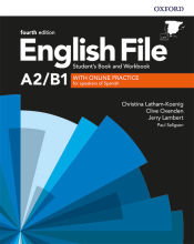 Portada de English File 4th Edition A2/B1. Student's Book and Workbook without Key Pack
