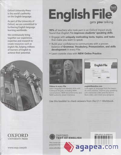 English File 4th Edition C1.1. Student's Book and Workbook with Key Pack