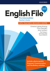 Portada de English File Pre-Intermediate Teacher's Guide with Teacher's Resource Centre