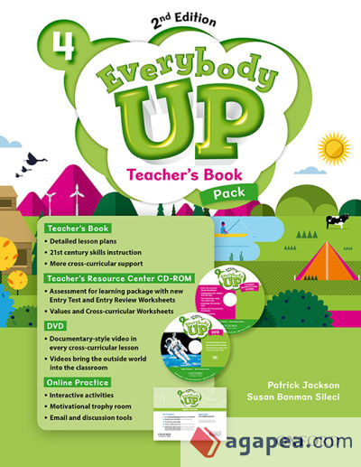 Everybody Up! 4. Teacher's Book W/DVD& Online Practice Pack 2nd Edition
