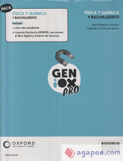 Física y Química 1º Bachillerato. Libro del estudiante. GENiOX PRO