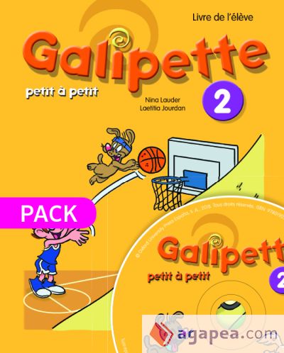 Galipette petit à petit 2. Pack Livre de l'élève + CD