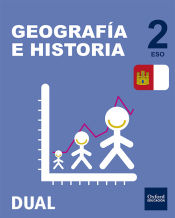 Portada de Inicia Dual Geografía e Historia 2.º ESO. Libro del Alumno Castilla La Mancha