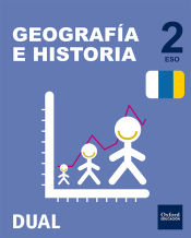 Portada de Inicia Geografía e Historia 2.º ESO. Libro del alumno. Canarias
