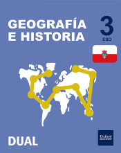 Portada de Inicia Geografía e Historia 3.º ESO. Libro del alumno. Cantabria