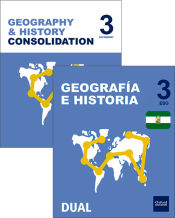 Portada de Inicia Geografía e Historia 3.º ESO. Programa Bilingüe Andalucía. Pack alumno