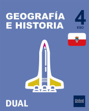 Portada de Inicia Geografía e Historia 4º ESO. Libro del alumno. Cantabria