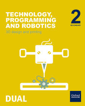 Portada de Inicia Technology, Programming and Robotics 2.º ESO. 3D design and printing. Student's Book