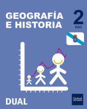 Portada de Inicia Xeografía e Historia 2.º ESO. Libro estudente. Galicia